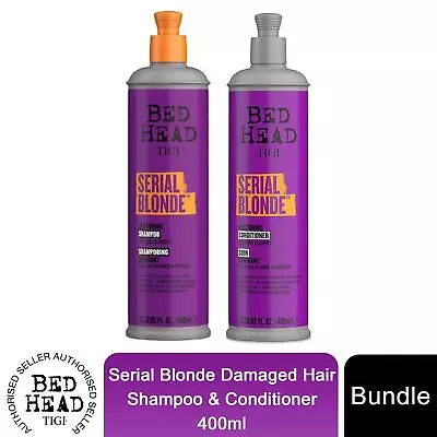 Bed Head By TIGI Serial Blonde Damaged Hair Shampoo & Conditioner 400ml • £15