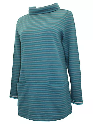 Ex-Seasalt Mawgan Porth Sweatshirt Tunic Top TEAL Szs 10 12 14 16 18 22 24 26/28 • £32.95