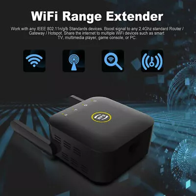 WiFi Range Extender Internet Booster Network Router Wireless Signal Repeater • £13.99