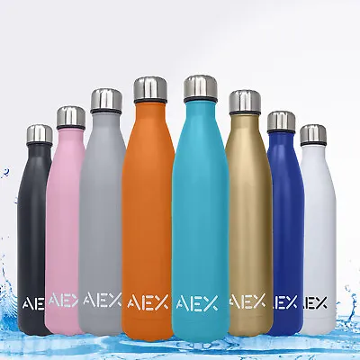 £12.49 • Buy Insulated Water Bottle Vacuum Flask Stainless Steel Double Wall Sports Gym Metal