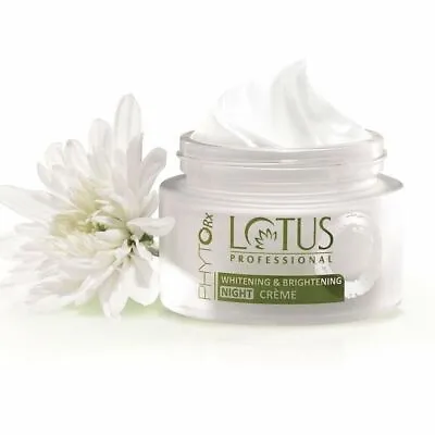 Lotus Professional Phyto Whitening Brightening Night Cream 50 Gm Natural Glow • £46.02