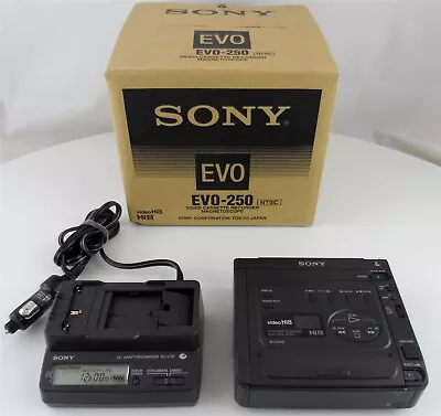 Sony EVO-250 Hi8 Video Cassette Recorder And Battery Charger Used • $379.99