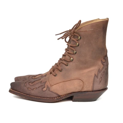 £44.54 • Buy Sancho Western Cowboy Brown Leather Boots Womens Sz EUR 36 / US 6