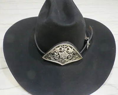 Sterling Silver ALL VOGT Pierced Buckle And Saddle 925 Corner Hat Band 27  • $475