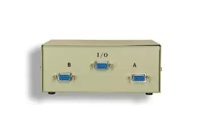 VGA HD15 AB Switch Rotary Dial 2-Port SVGA Monitor Switch Box • $14.95