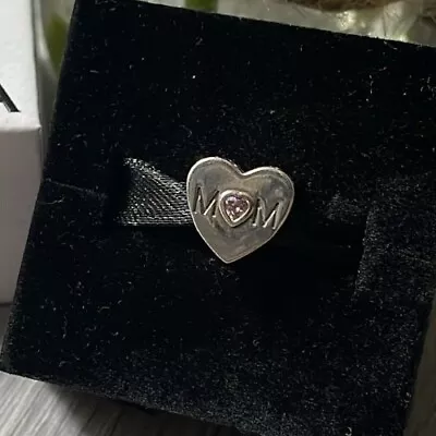 💖Genuine Pandora Pink Mom Heart Charm Silver S925 ALE Gift 791881PCZ Jewellery • £17.10