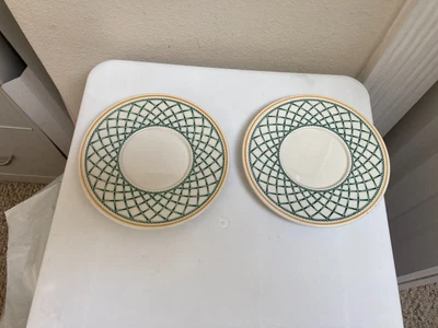 VILLEROY & BOCH  Basket  SAUCERS MADE IN GERMANY 6” WIDE Set Of 2 • £14.19
