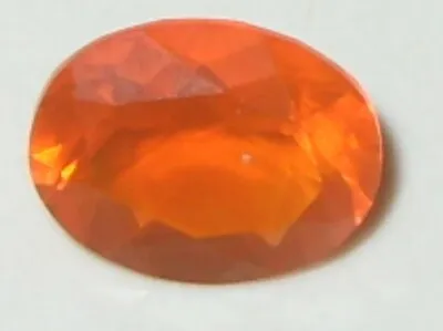 1.35ct Faceted Mexican Precious Fire Opal With Partial Color Play 9x7mm SPECIAL • £22.16