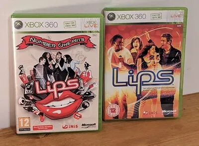 LIPS & LIPS NUMBER ONE HITS XBOX 360 Karaoke Bundle With Instructions FREE POST  • £5.49