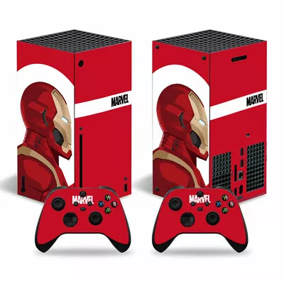 Xbox Series X Console Skin Sticker Decal Iron Man + 2 Controller Skins • $16.95