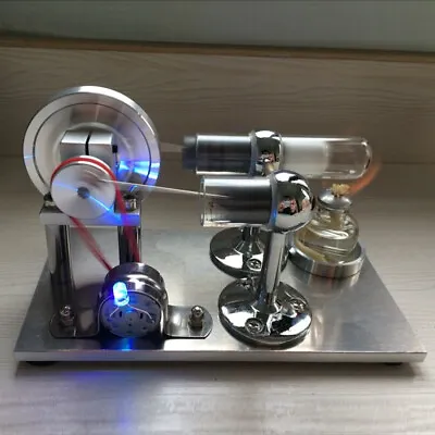 Mini Hot Air Stirling Engine Model Toy Micro Electricity Engine Generator Motor • $49.99