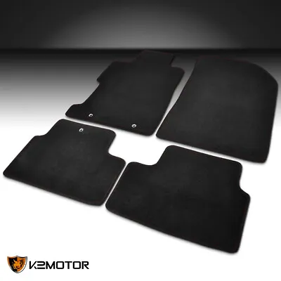 4PC For 2006-2010 Honda Civic 2DR Coupe Floor Mats Black Carpet W/ Red Stitchs • $37.38