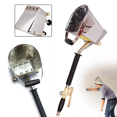 4 Jets Stucco Sprayer Plaster Cement Sprayer Hopper Wall Plastering Gun Tool • $38.95