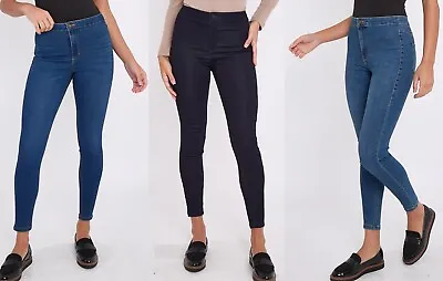 Ex M&S Ladies Skinny Stretch Denim Jeans High Waisted Jeggings Marks And Spencer • £15.99