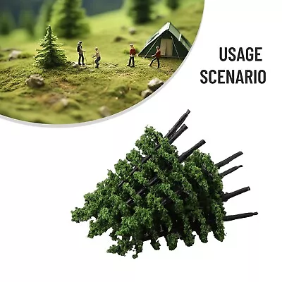 100X Model Railway Layout 1:160 N Scale Tower Trees DIY Model Trees Scenery 50mm • $10.97