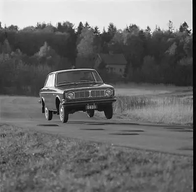 1967 Volvo 144S Sedan Road Test 4 Motor Racing Old Photo • $5.76