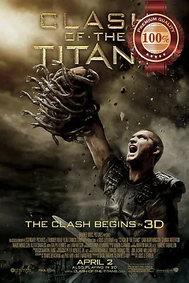 Clash Of The Titans Medusa 2010 Original Cinema Film Movie Print Premium Poster • $77.18