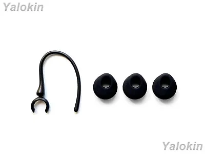 1 Earloop Earhook And 3 Black Ergonomic Eartips Earbuds For Jawbone ERA • £22.79