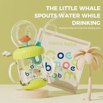 £17.80 • Buy Whale Squirt Baby Cup SpillProof Design For Easy Drinking