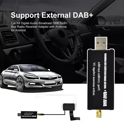 Universal USB DAB+ Digital Radio Tuner Dongle Receiver For Android Car Stereo • £23.99