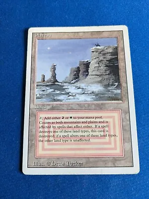 Plateau 1x MtG Revised SLIGHT PLAYED **See Pictures!** • $289.75