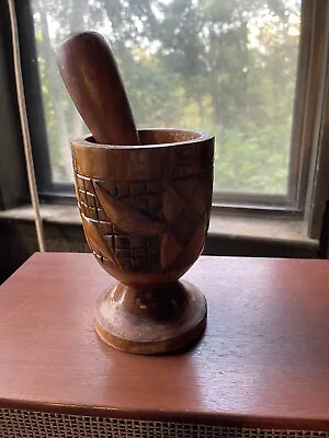 VTG Antique Handcrafted Mortar & Pestle • $12