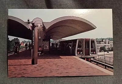 LMH Postcard WASHINGTON DC METRO Metropolitan Rapid Transit EL RI Station 1976 • $2.99