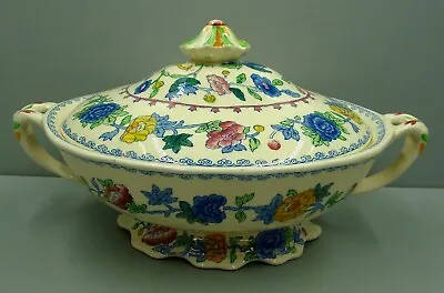 Masons REGENCY (PLANTATION COLONIAL) Oval Covered Vegetable Bowl With Lid • $79.95