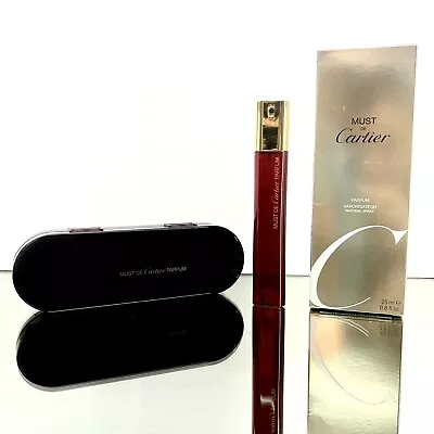 MUST DE CARTIER Women PARFUM 25ml-0.8oz PARFUM Spray VINTAGE FORMULA (BH19 • $279.95