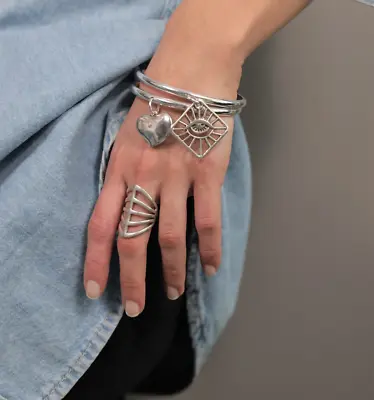 Solid 925 Sterling Silver Band Ring Meditation Designer Handmade Ring All Size • $11.10