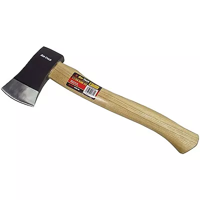 HAND AXE HATCHET  SPLITTER FIREWOOD LOG CHOPPER WOODEN HANDLE 600g STEEL HEAD  • £11.99