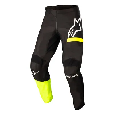 Alpinestars Fluid Chaser Black/Yellow MX Off Road Pants Men's Sizes 28 30 & 40 • $29.99