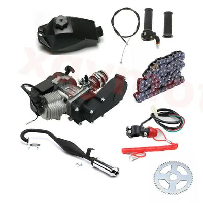 2 Stroke 50cc 49CC Engine Motor Kit For Mini Razor Dirt Bike Scooter ATV Quad • $189.36