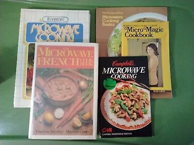 Vintage Microwave Cookbook Lot Of 6 French Kenmore Campbell's Women's Circle  • $5