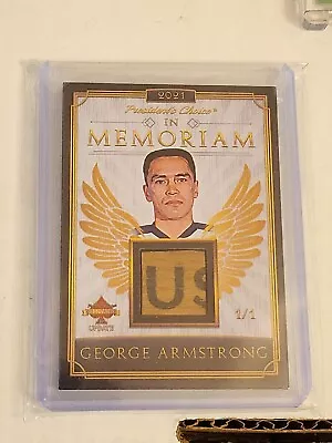 Presidents Choice RARE 1/1 GEORGE ARMSTRONG HOF GAME USED STICK!!  • $99