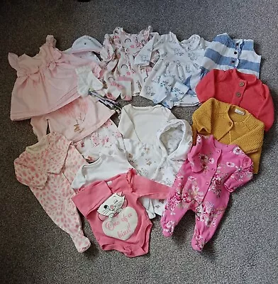 Newborn Baby Girl Clothes Bundle Lovely Condition Next Ted Baker 19 Items.  • £5