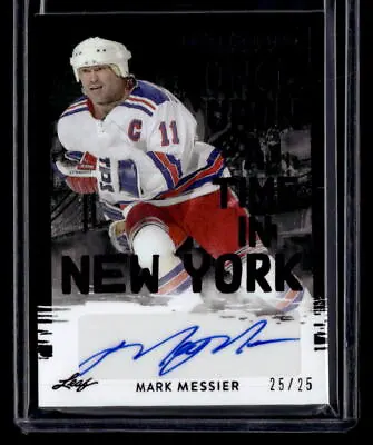 2023 Leaf ITGU Hockey Once Upon A Time In New York Auto Mark Messier 25/25 • $99