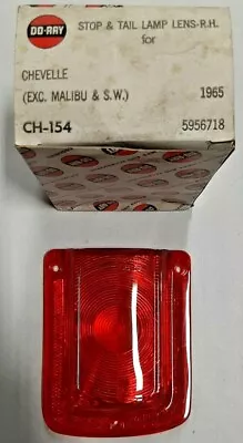 1965 Chevelle (exc. Malibu& St.Wagon) Stop/Tail Lamp Lens RH Repl. GM #: 5956718 • $24.99