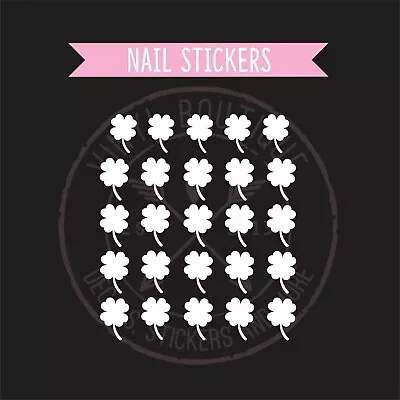 Four Leaf Clover Finger Nail Art Manicure Pedicure Decal Stickers Nail Vinyls • $3