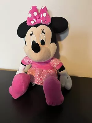 Disney Minnie Mouse Plush Classic Cuddly Talking Soft  Kids Toy Medium • £10