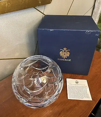 Faberge | Atelier Crystal  Pine Cone Collection Fish Bowl Vase | NIB • $249