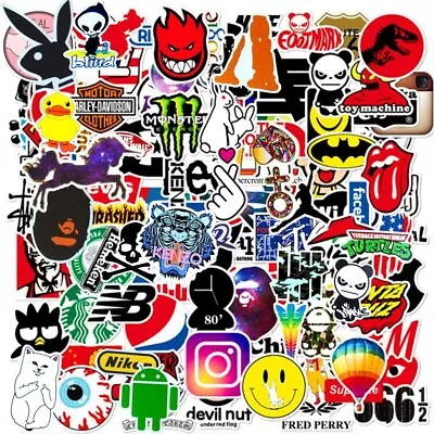 £3.89 • Buy 100X Random Vinyl BOMB PACK Graffiti Stickers Laptop Skate Luggage Car Decals