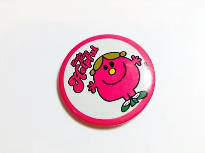 Vintage Little Miss Helpful Pinback Button Badge Collectible Mr Men Retro • $5.99