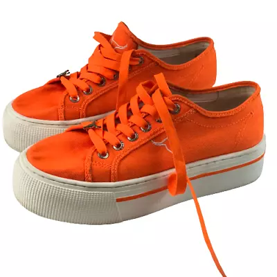 Windsor Smith Orange Platform Shoes Size 6 • $28.90