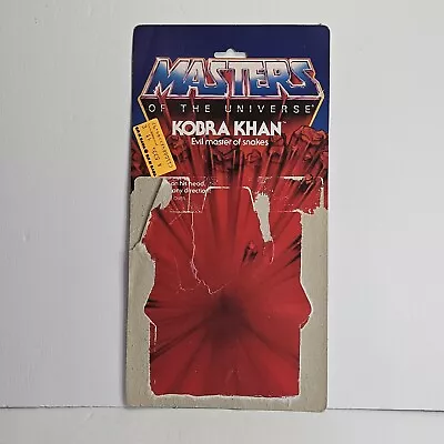 1983 Vtg He-Man Masters Of The Universe 5  Kobra Khan Cardback 8 Back MOTU • $15