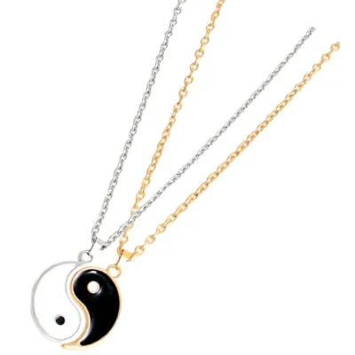  Ying Yang Necklace For Men Pendant Mens Stainless Steel Necklaces And Women • £6.99