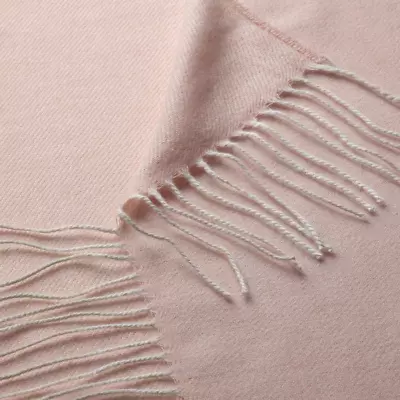 HOLMVI Throw Light PINK 120x160 Cm Blanket New Fringes Soft Throw • £15.49