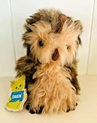 Vtg 1977 Dakin Pillow Pets Plush Little Ollie Owl 7” W/Tag Ground Nut Shells • $9.95