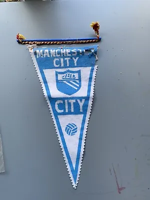 Manchester City Vintage Pennant 1970s • £5