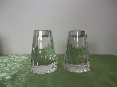 Villeroy & Boch Clear Lead Crystal Palshia Picasso Candle Stick Holders 4  • $25